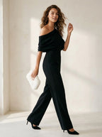 Miss | Jumpsuit Dames One Shoulder Elegant - Polyester