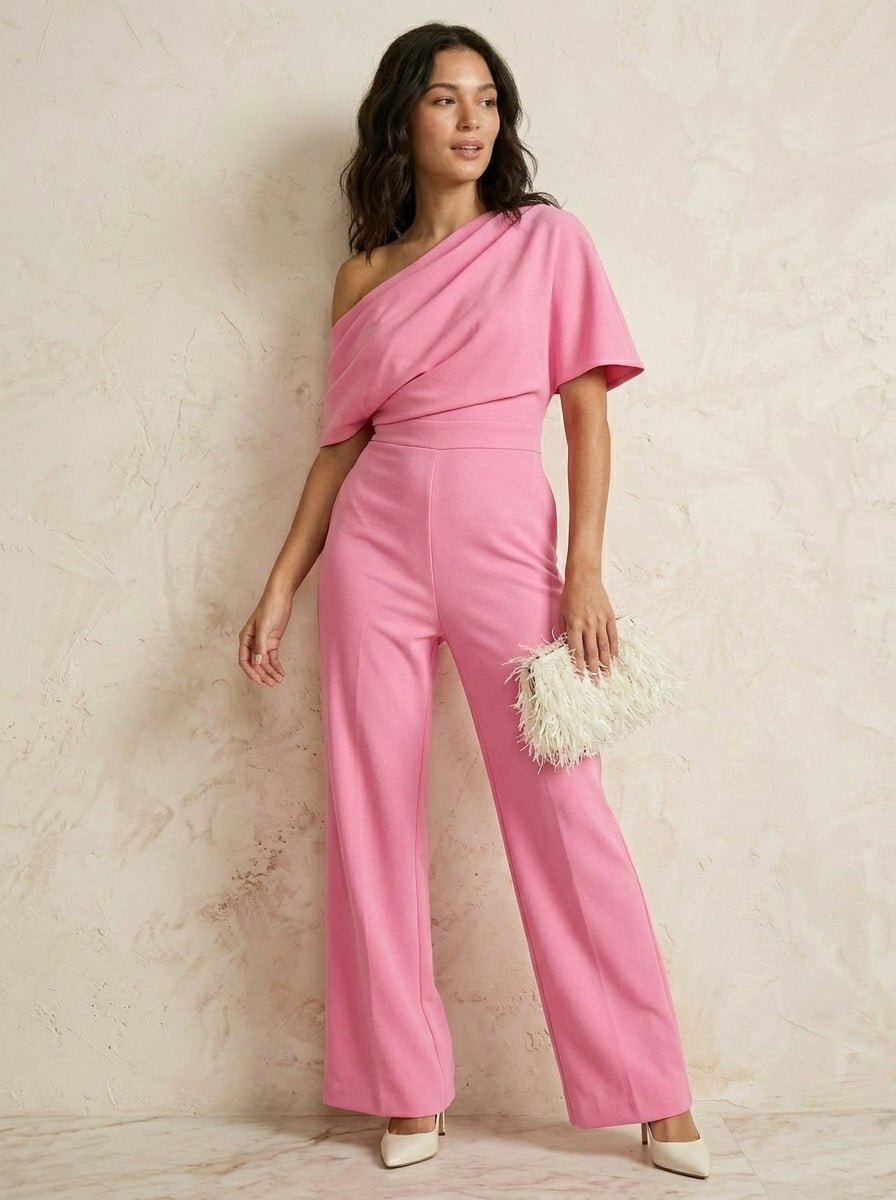 Miss | Jumpsuit Dames Wijde Pijp Asymmetrisch - Polyester
