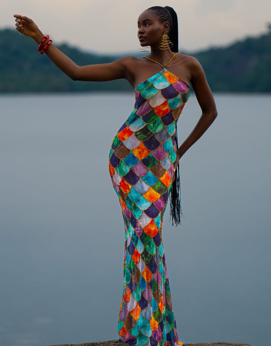 Serena Mermaid | Maxi Jurk