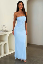 Miss | Jurk Dames Strapless Maxi Zomer - Polyester