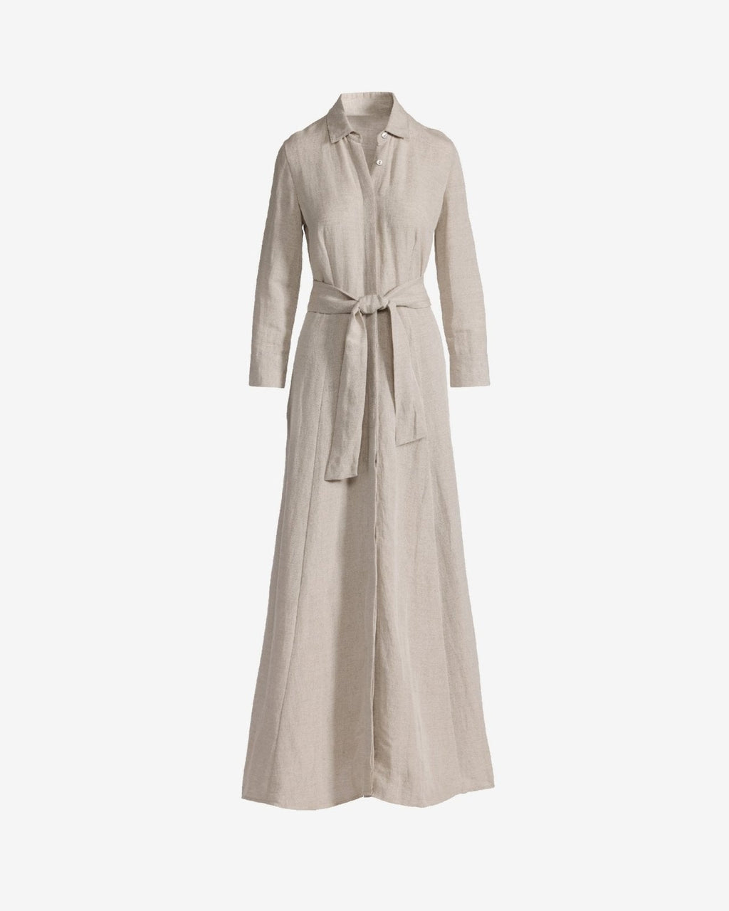 Miss | Jurk Dames Maxi Boho Split - Linnen