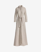 Miss | Jurk Dames Maxi Boho Split - Linnen