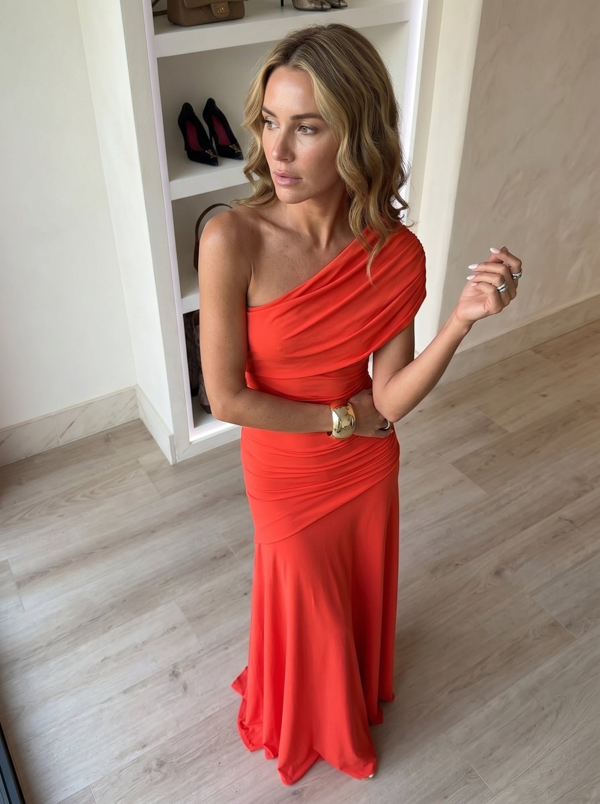 Miss | Jurk Dames Maxi Asymmetrisch - Polyester Elastaan
