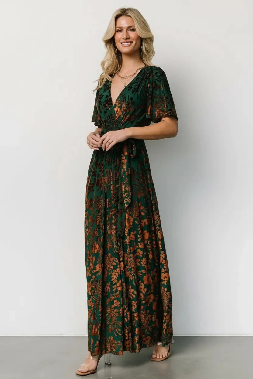 Miss | Jurk Dames Maxi A-lijn Split - Viscose