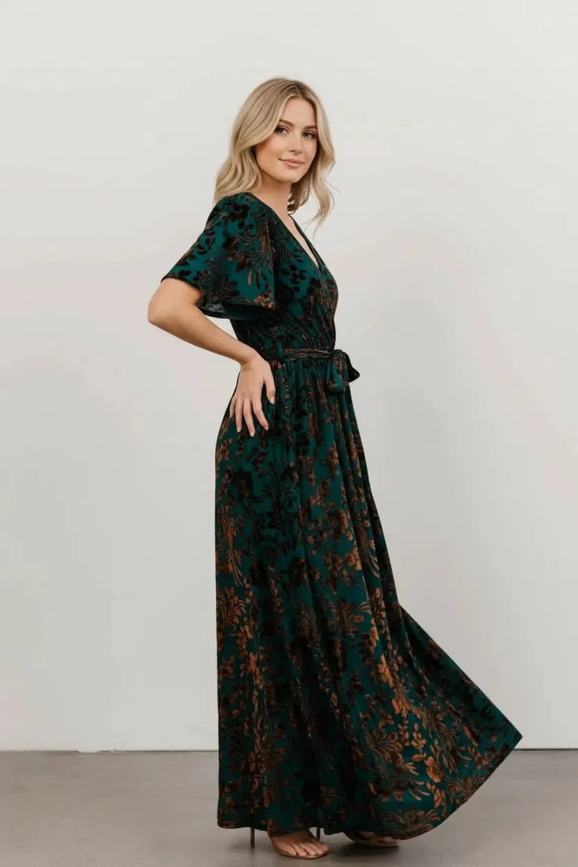 Miss | Jurk Dames Maxi A-lijn Split - Viscose