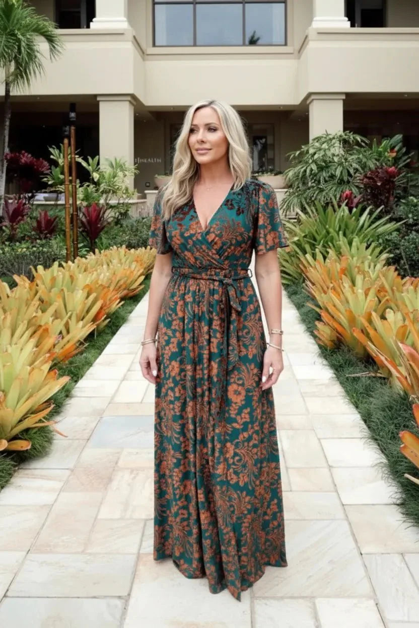 Miss | Jurk Dames Maxi A-lijn Split - Viscose