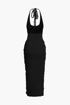 Miss | Jurk Dames Maxi Verticale Ruches - Polyester
