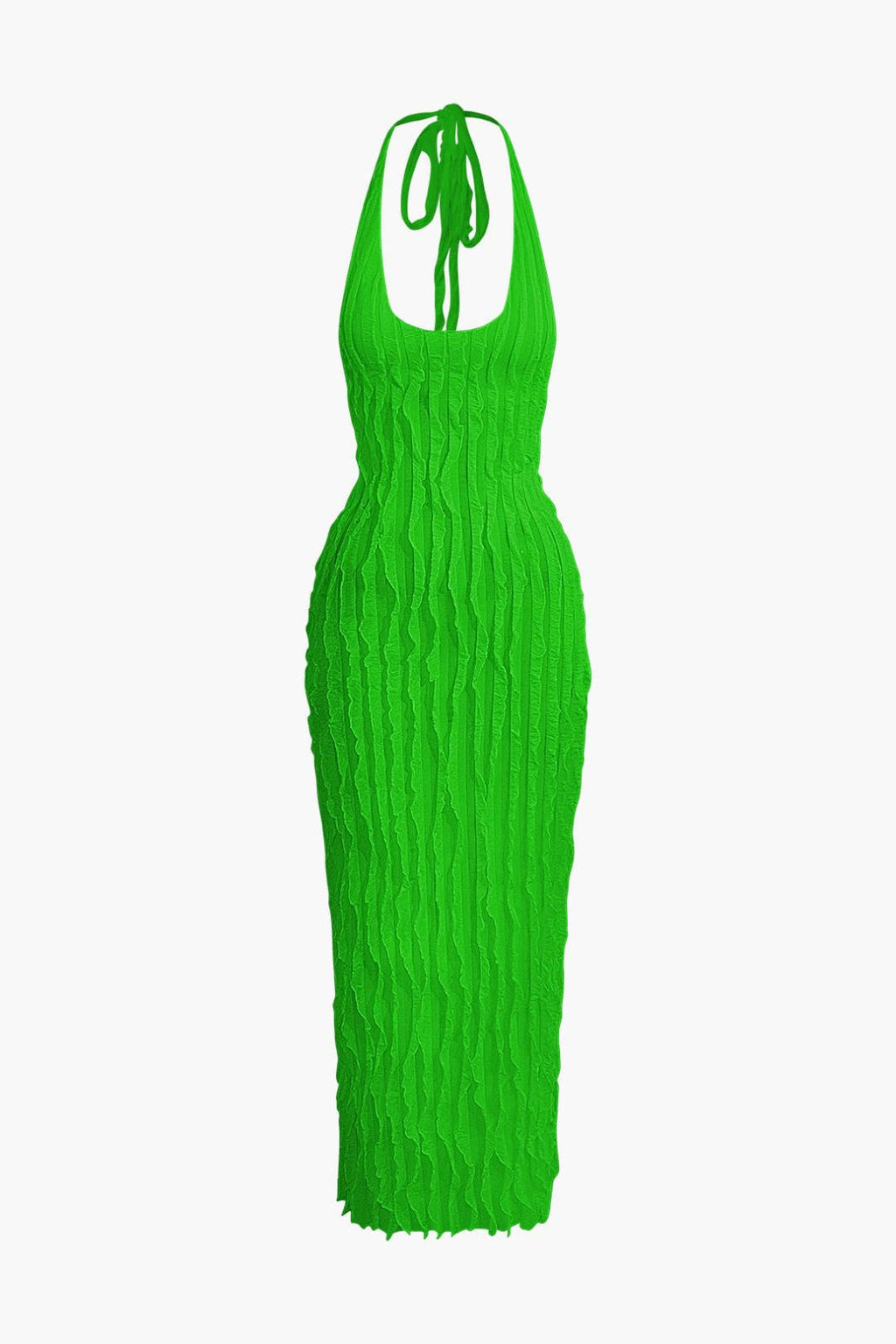 Miss | Jurk Dames Maxi Verticale Ruches - Polyester