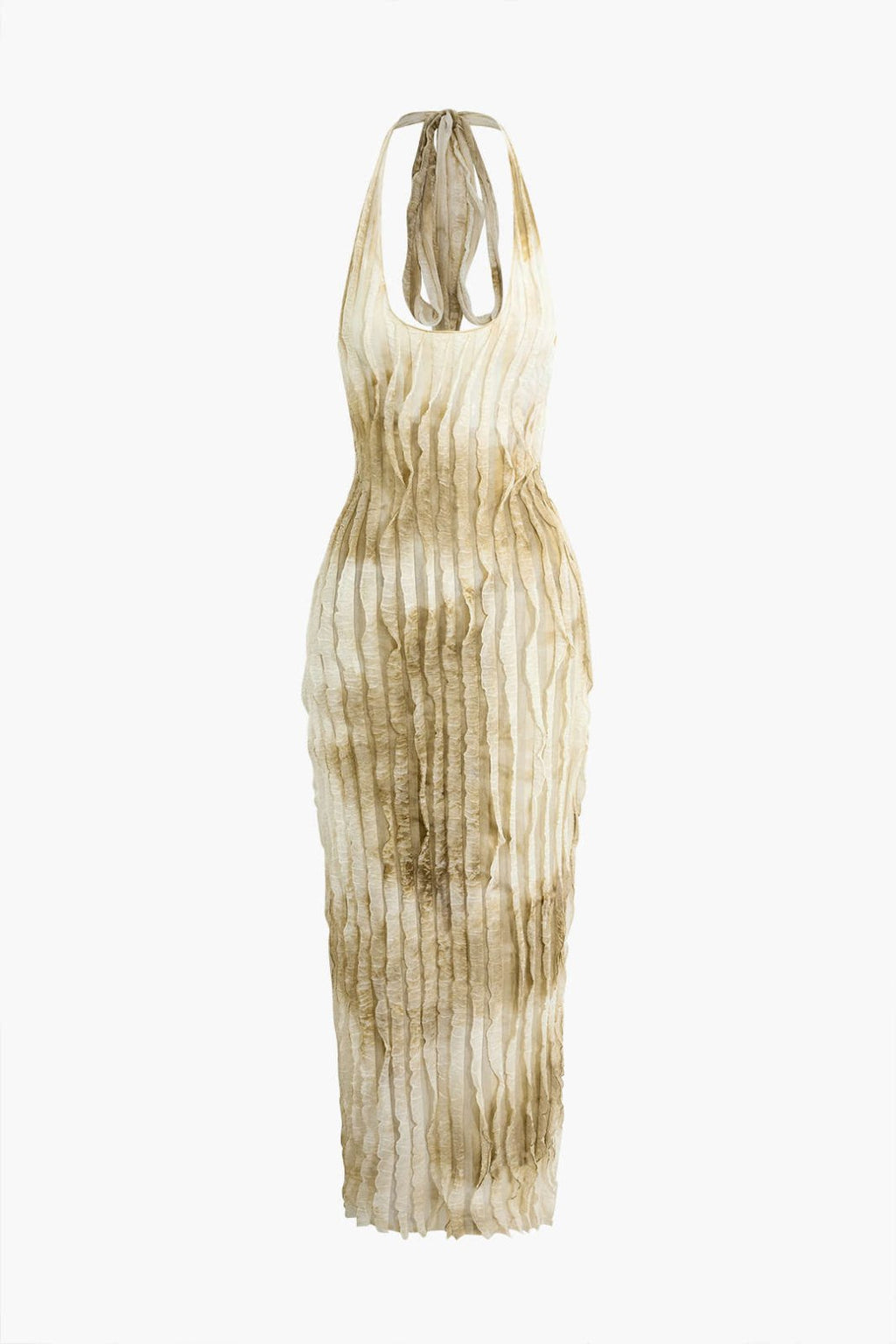 Miss | Jurk Dames Maxi Verticale Ruches - Polyester