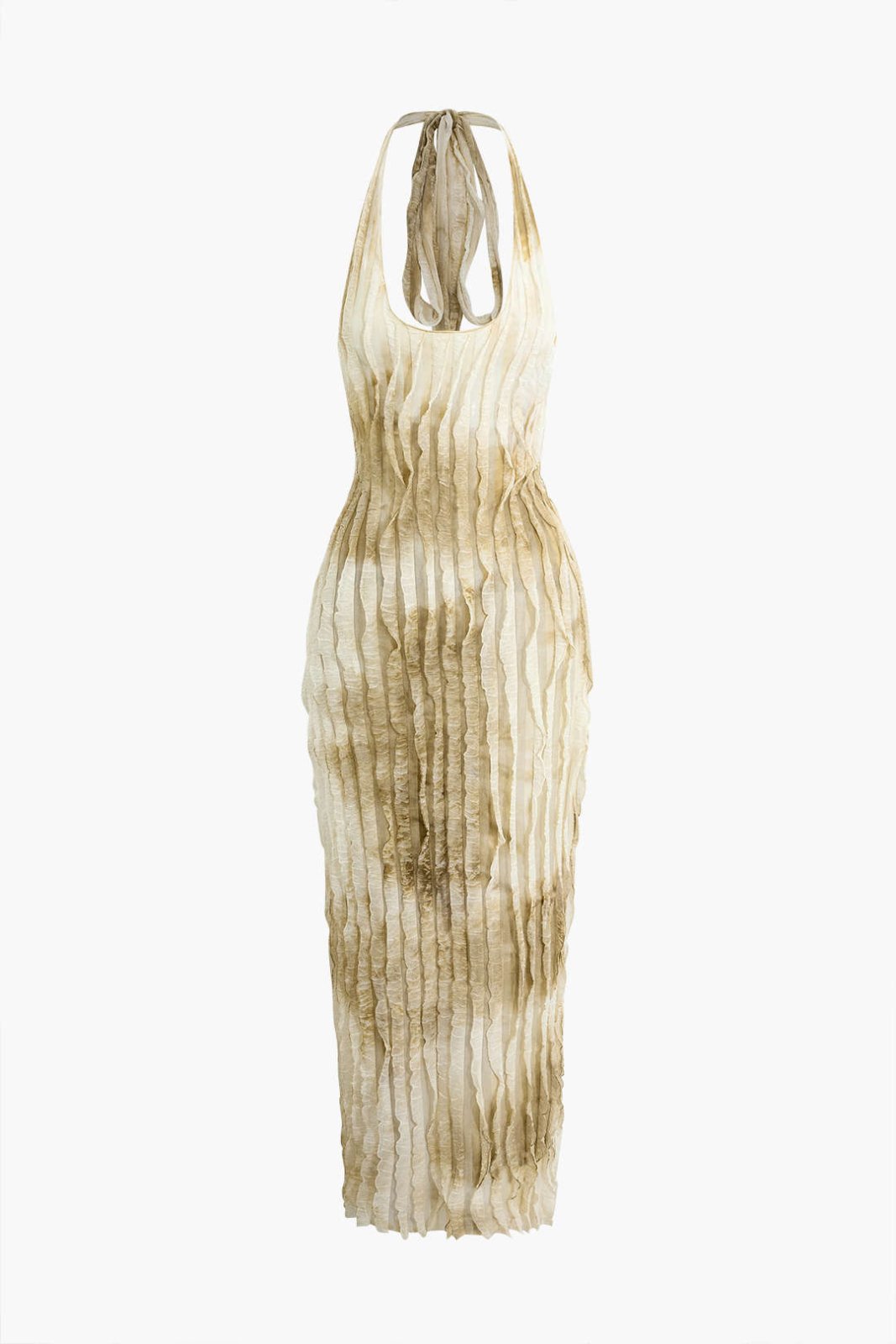 Miss | Jurk Dames Maxi Verticale Ruches - Polyester