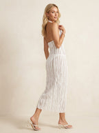 Miss | Jurk Dames Maxi Verticale Ruches - Polyester