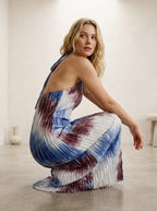 Miss | Jurk Dames Maxi Verticale Ruches - Polyester