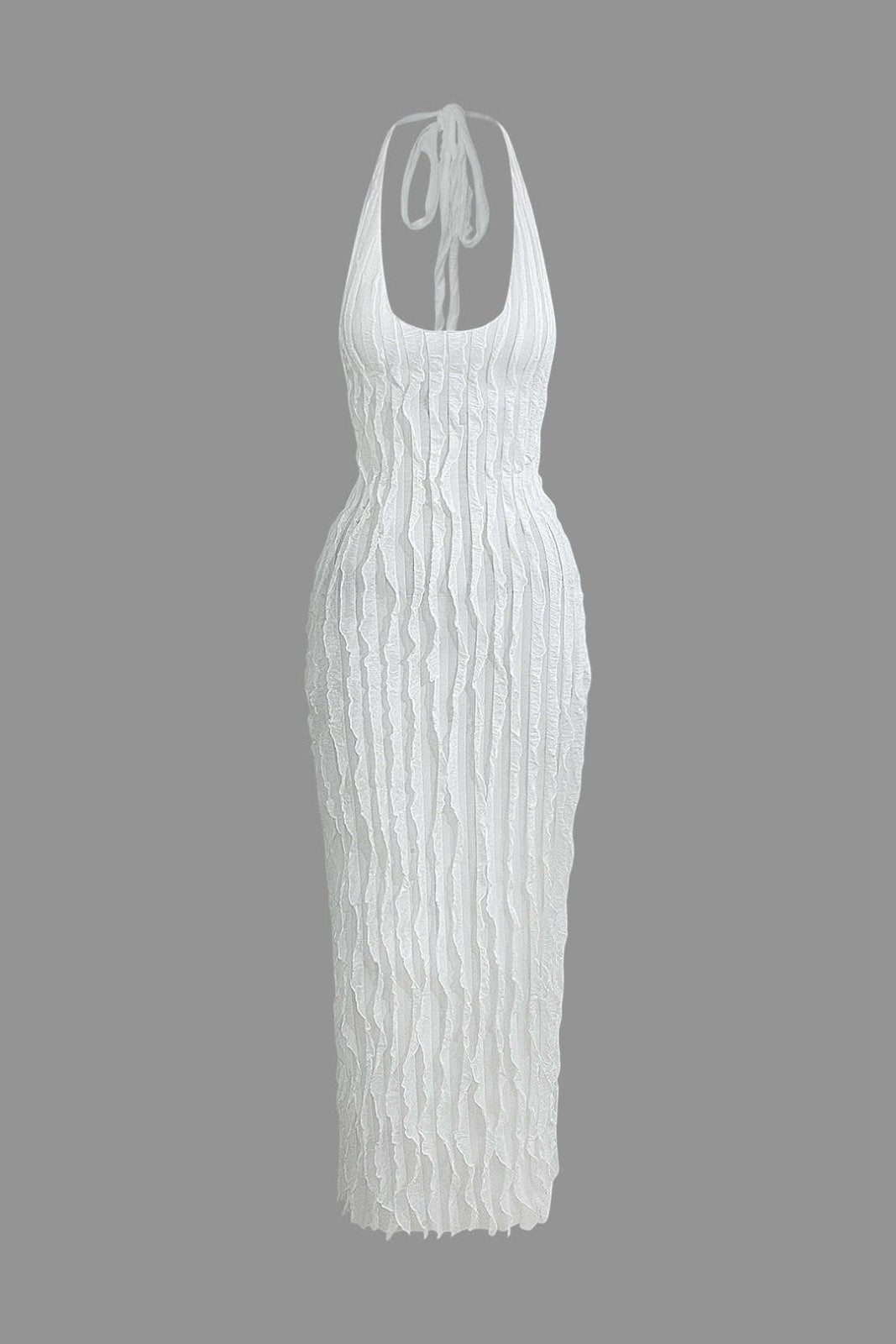 Miss | Jurk Dames Maxi Verticale Ruches - Polyester