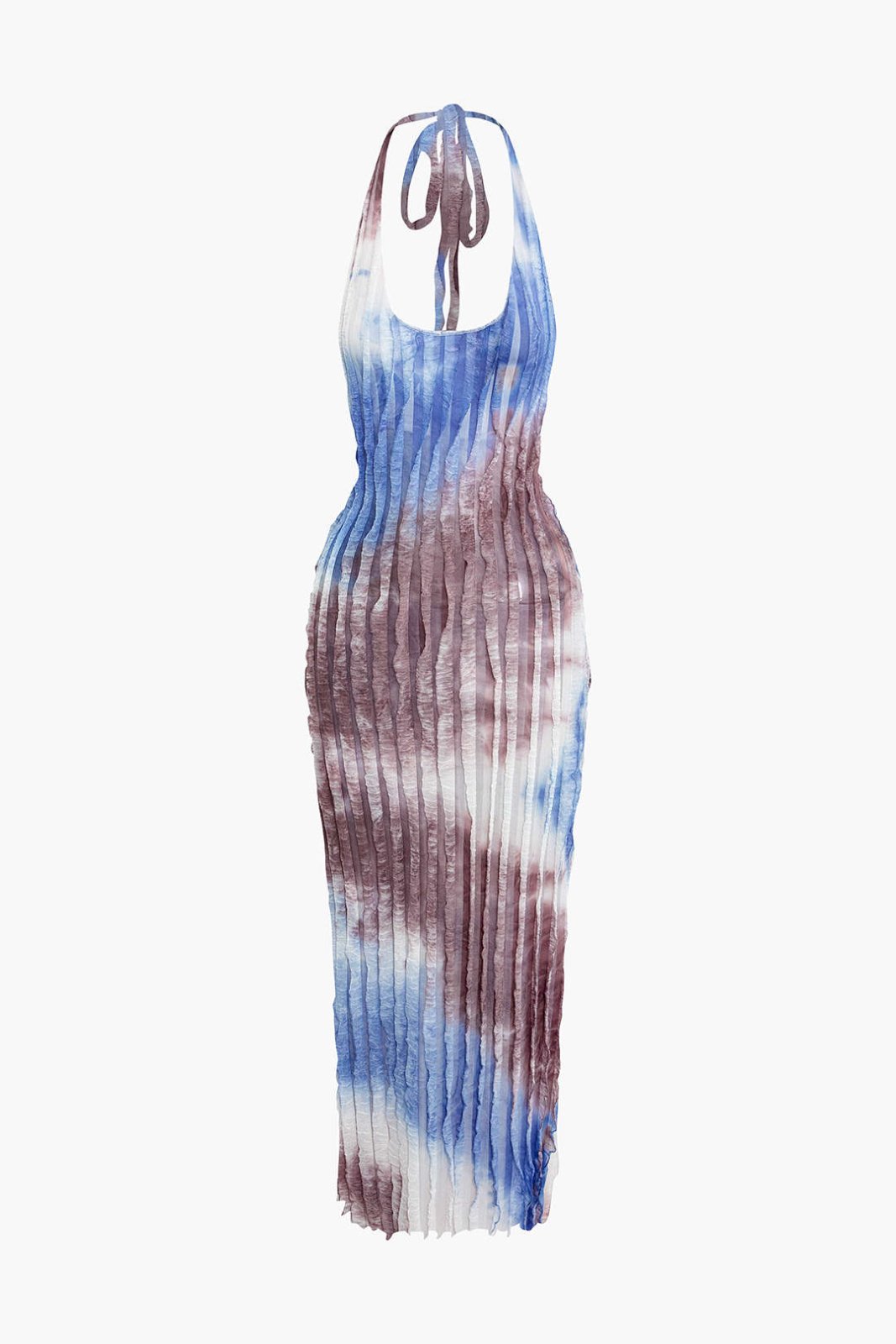 Miss | Jurk Dames Maxi Verticale Ruches - Polyester