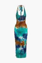 Miss | Jurk Dames Maxi Verticale Ruches - Polyester