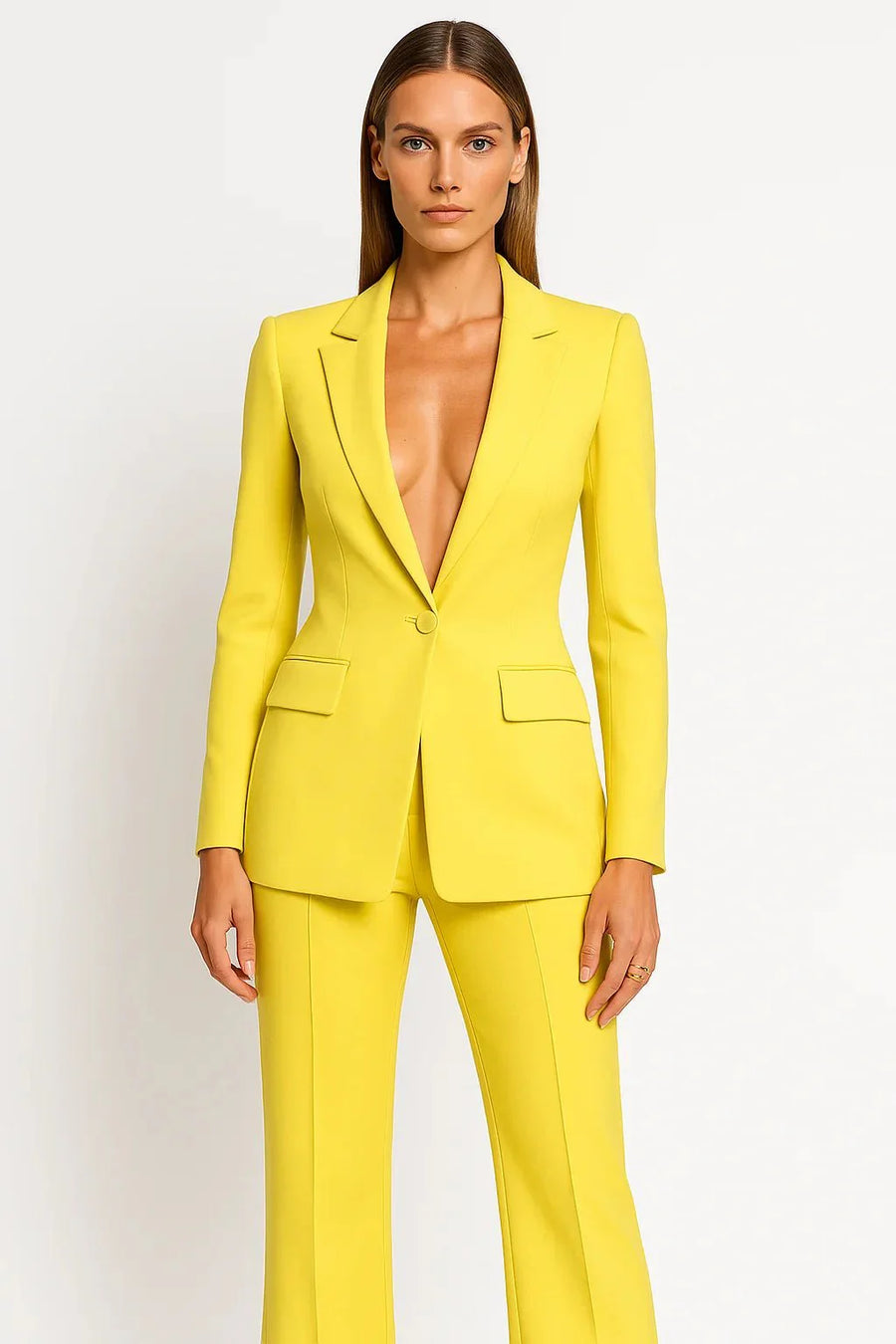 Sienna’s | Blazer and Trousers Set Women Regular Fit – Polyester