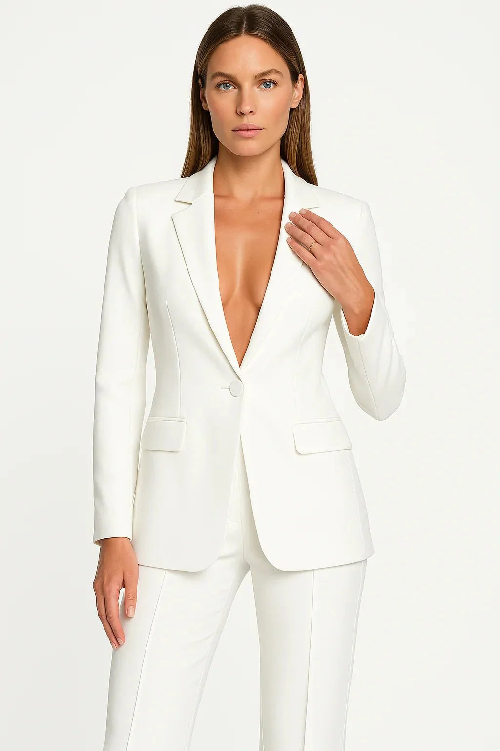 Sienna’s | Blazer and Trousers Set Women Regular Fit – Polyester
