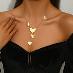 Miss | clavicula ketting - hartvormige elementen