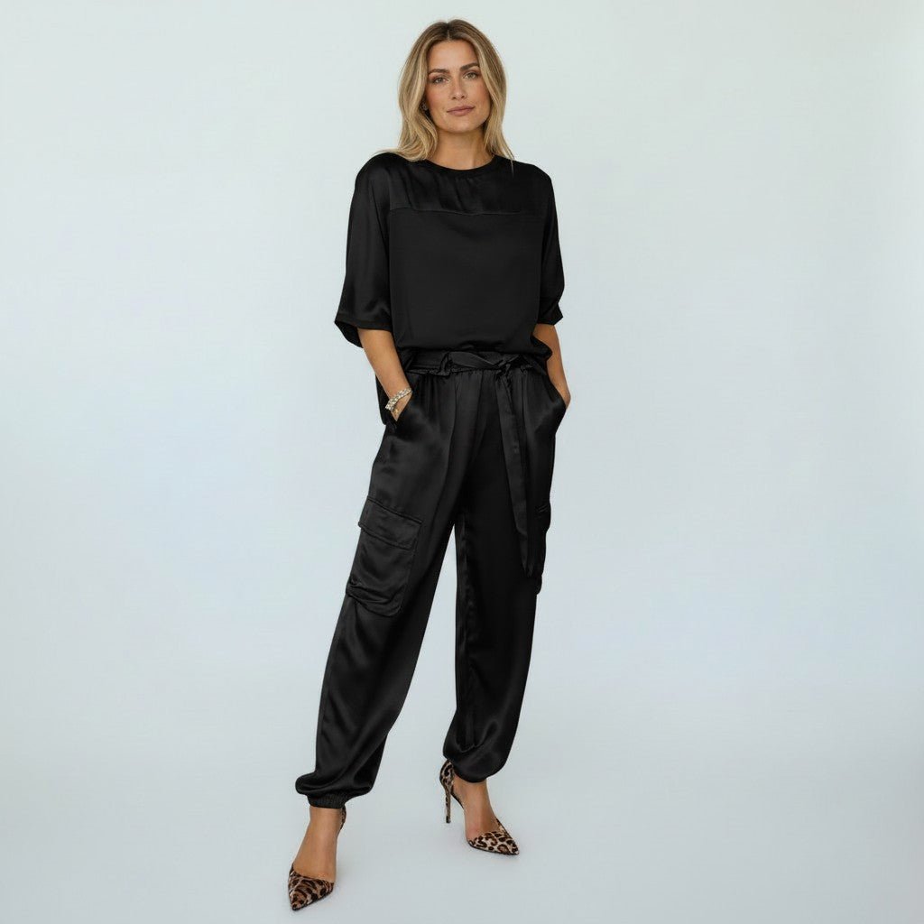Sienna’s | Co‑ord Set Women Casual – Satin