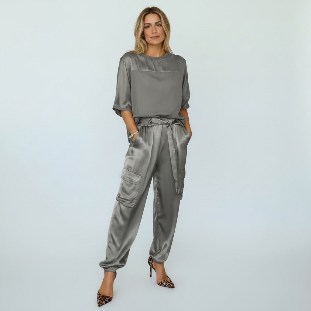 Sienna’s | Co‑ord Set Women Casual – Satin