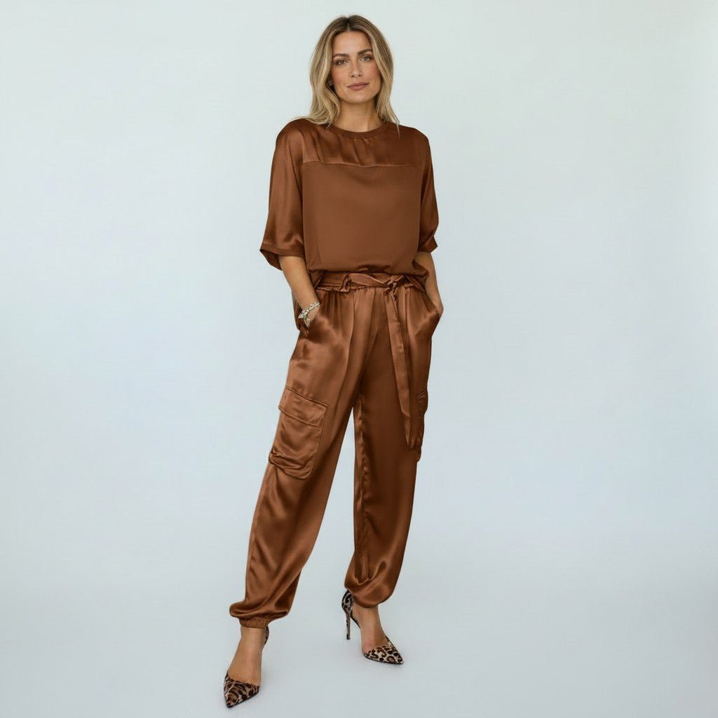 Sienna’s | Co‑ord Set Women Casual – Satin