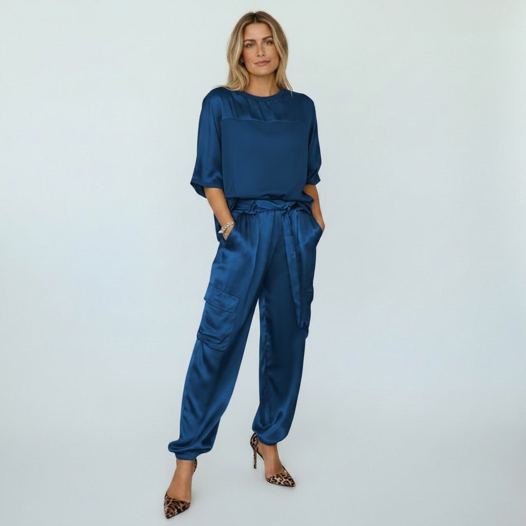 Sienna’s | Co‑ord Set Women Casual – Satin