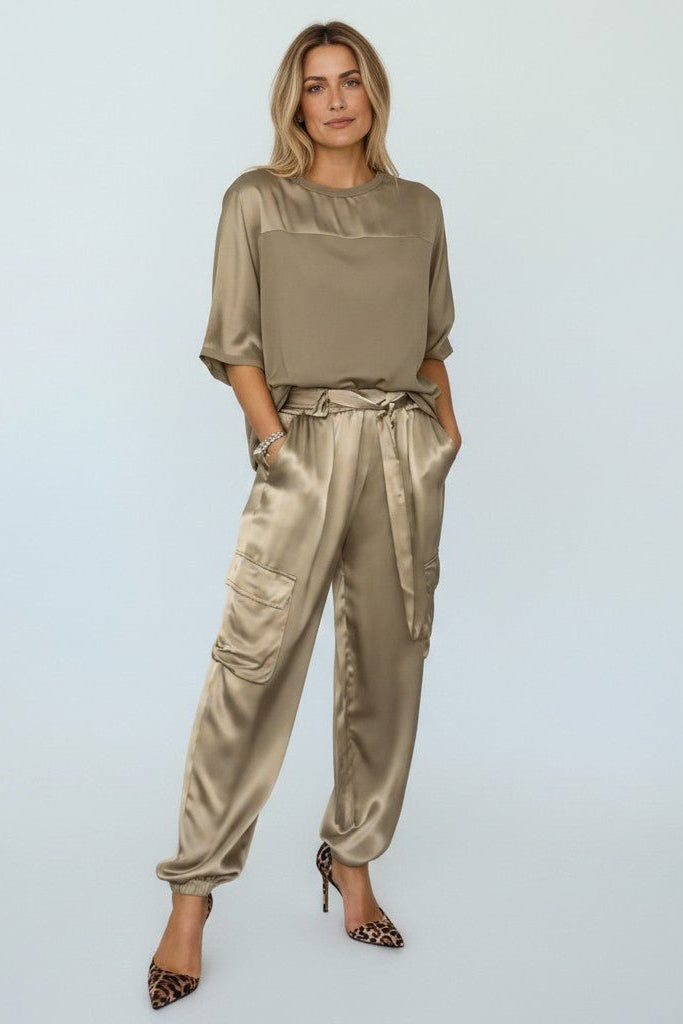 Sienna’s | Co‑ord Set Women Casual – Satin