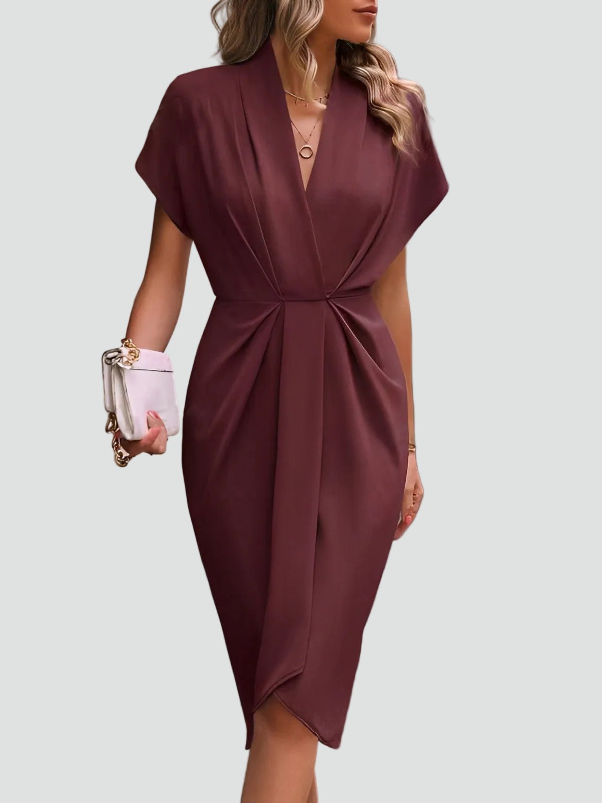 Miss | Cocktailjurk Dames Midi Elegant - Chiffon