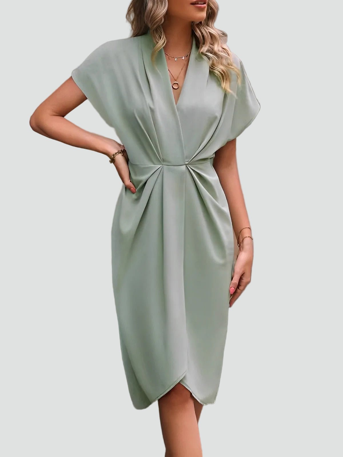 Miss | Cocktailjurk Dames Midi Elegant - Chiffon