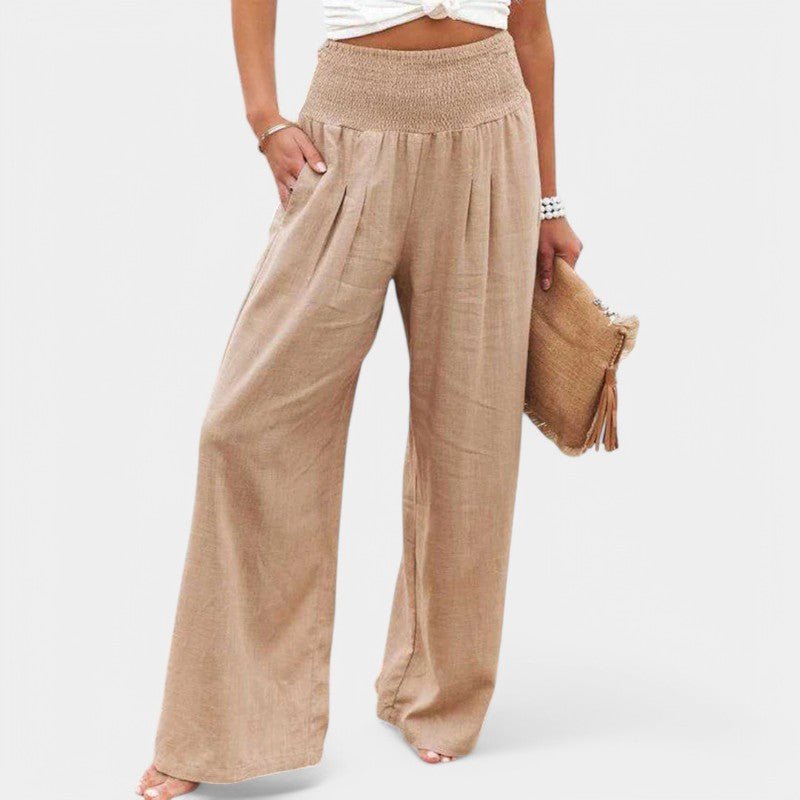 Miss | Flared Broek Dames High waist Comfort - Linnen