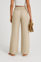 Miss | Flared Broek Dames High waist Comfort - Linnen