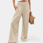 Miss | Flared Broek Dames High waist Comfort - Linnen