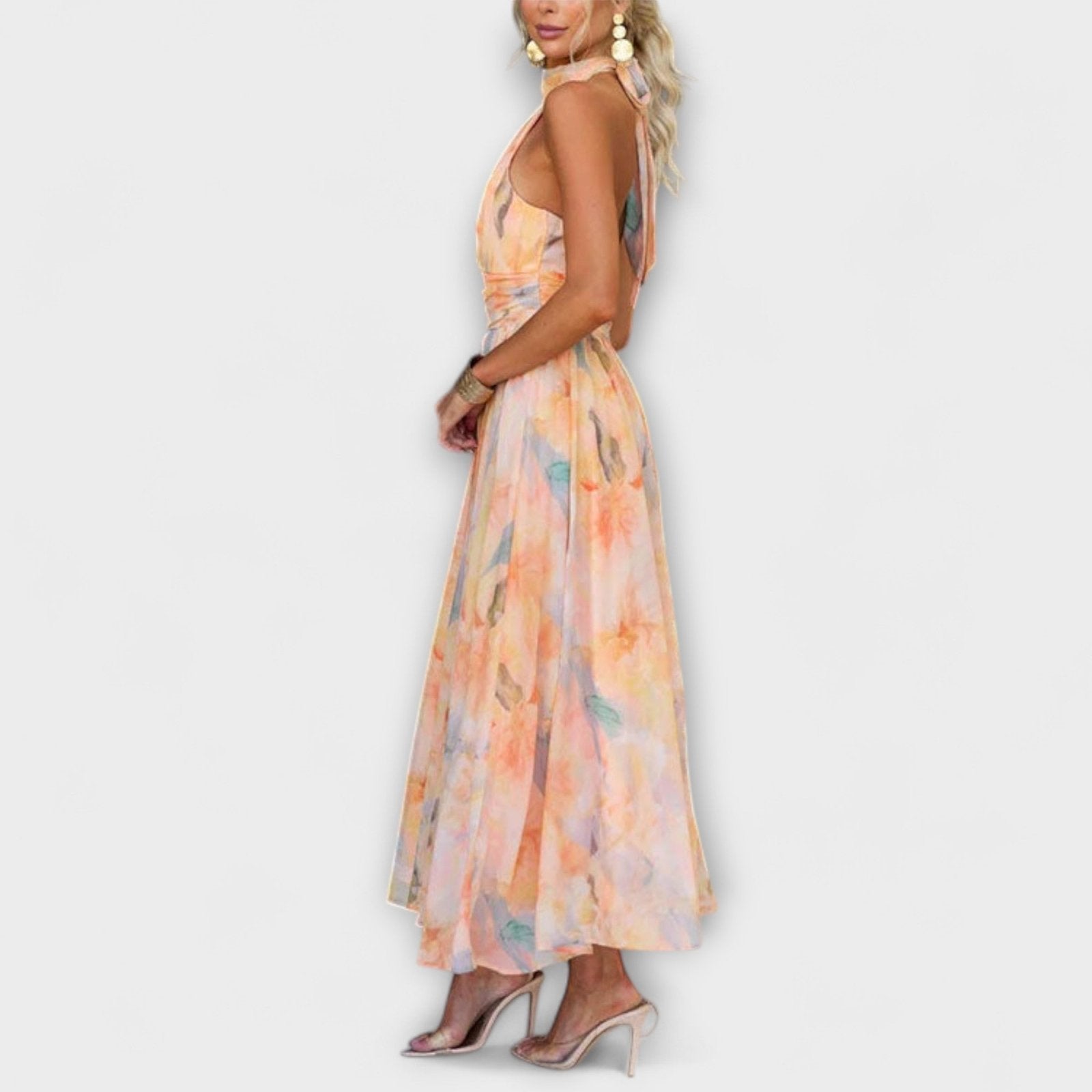 Miss | Jurk Dames Casual Maxi - Leer