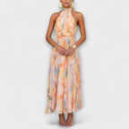 Miss | Jurk Dames Casual Maxi - Leer