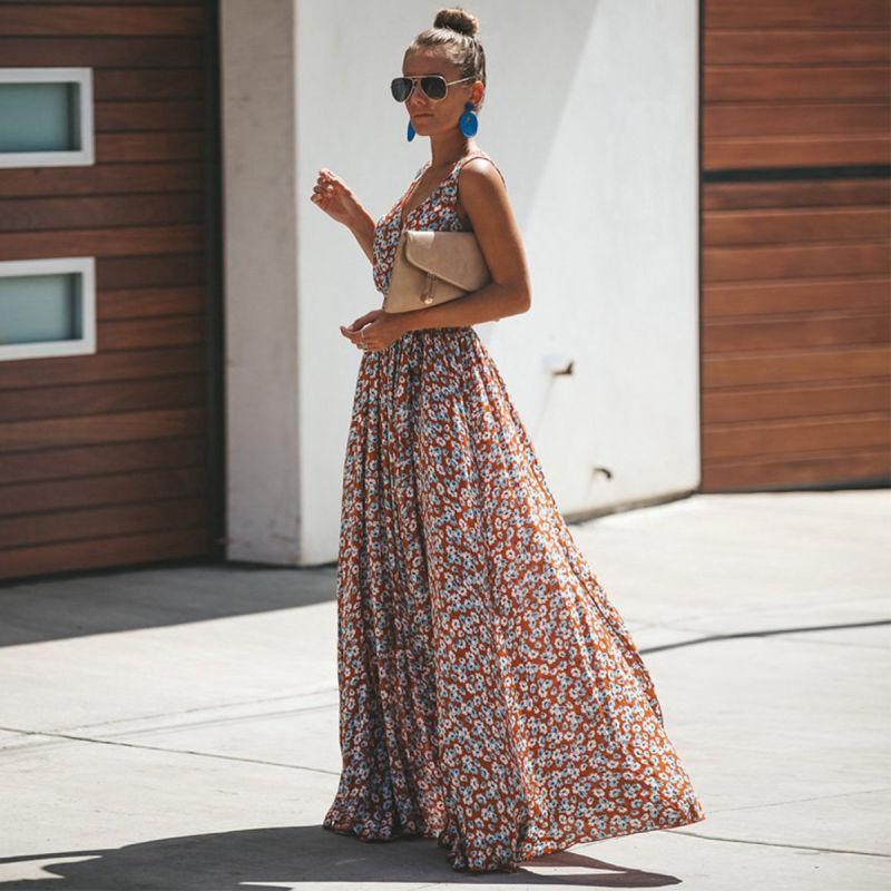 Miss | Jurk Dames Maxi Bloemenprint - Viscose