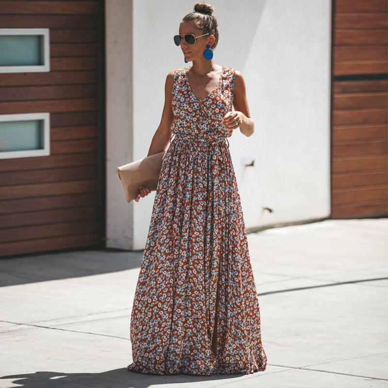 Miss | Jurk Dames Maxi Bloemenprint - Viscose