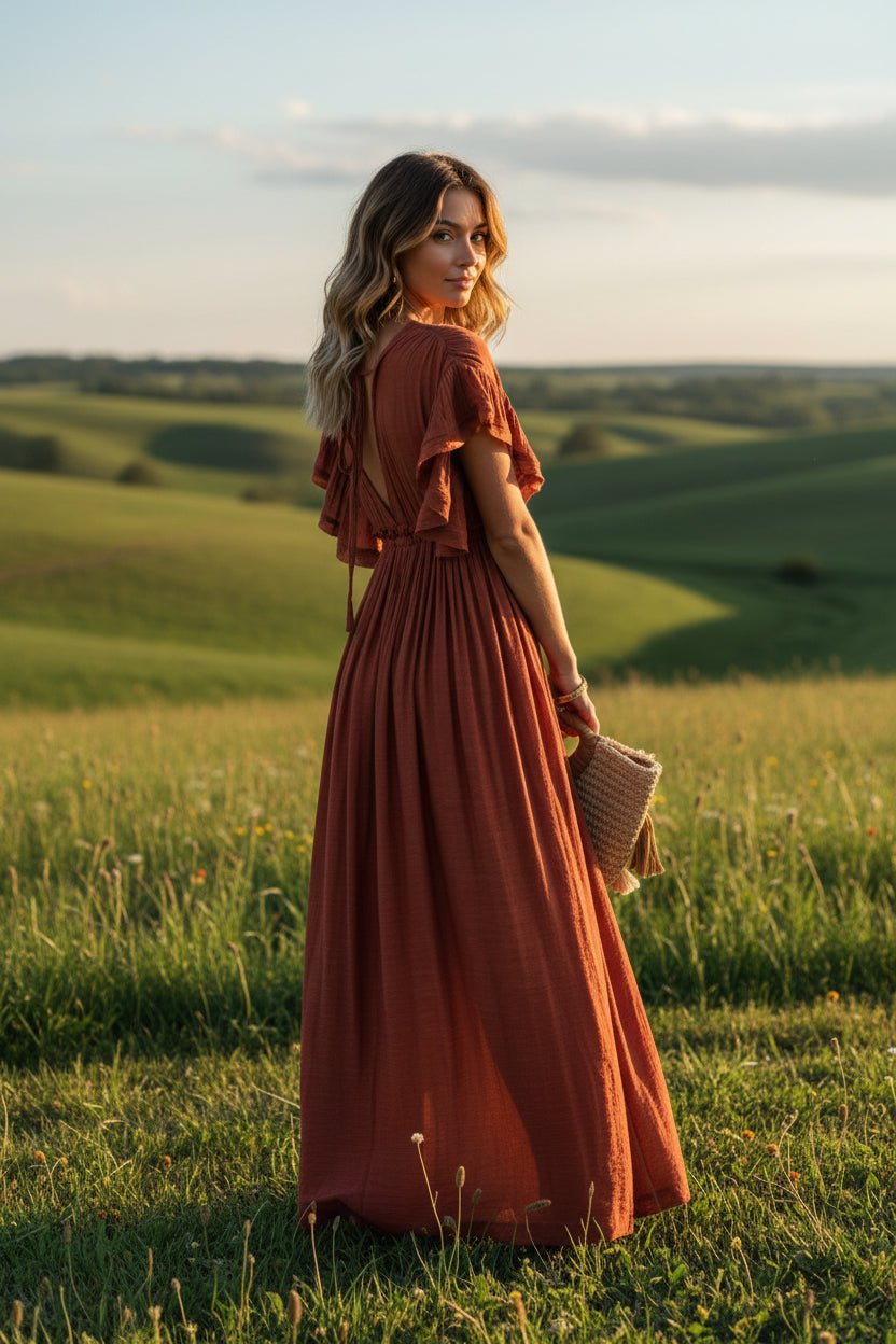 Miss | Jurk Dames Maxi Boho Chic - Viscose