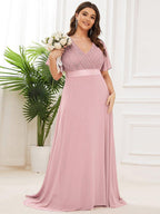 Miss | Jurk Dames Maxi Empire - Chiffon