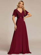 Miss | Jurk Dames Maxi Empire - Chiffon