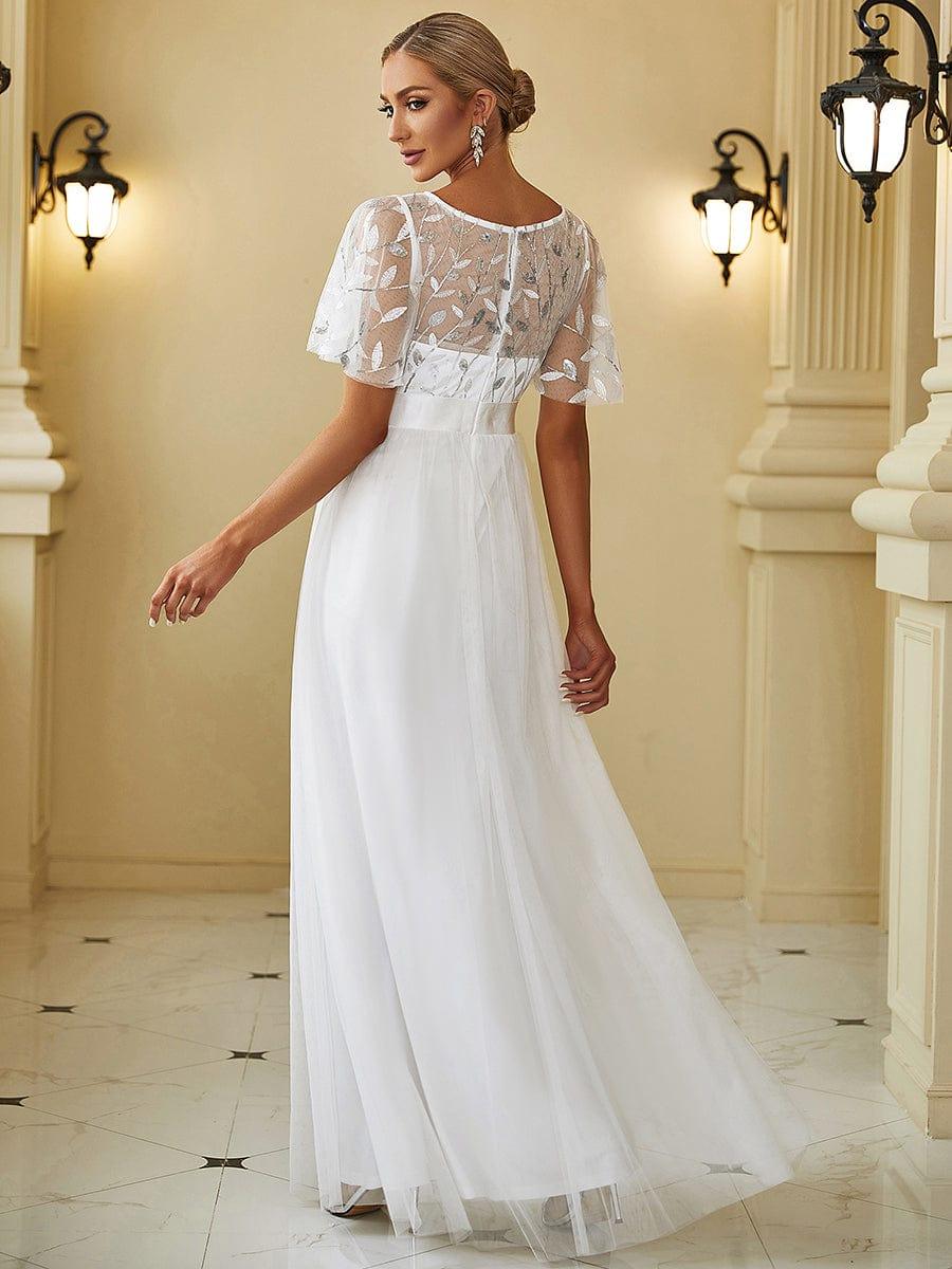 Miss | Jurk Dames Maxi Korte Mouw Pailletten - Tule
