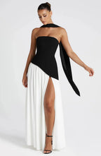 Miss | Jurk Dames Maxi Strapless - Viscose Blend