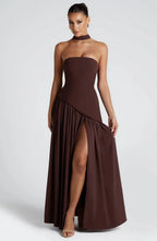 Miss | Jurk Dames Maxi Strapless - Viscose Blend