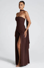 Miss | Jurk Dames Maxi Strapless - Viscose Blend