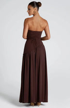 Miss | Jurk Dames Maxi Strapless - Viscose Blend