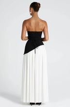 Miss | Jurk Dames Maxi Strapless - Viscose Blend