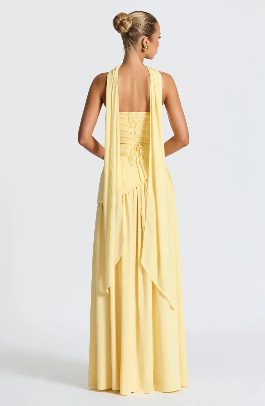 Miss | Jurk Dames Maxi Strapless - Viscose Blend