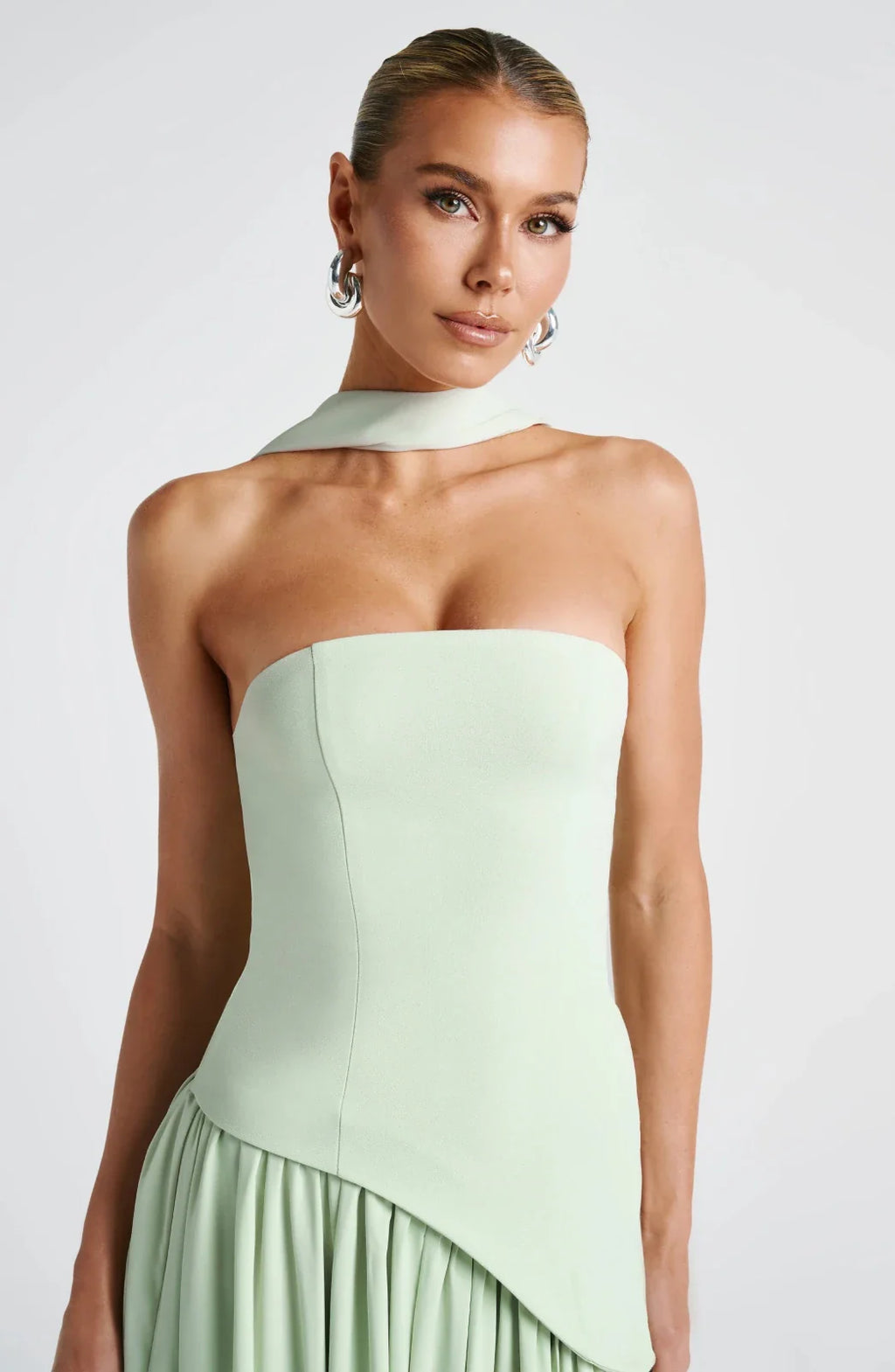 Miss | Jurk Dames Maxi Strapless - Viscose Blend