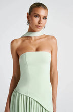 Miss | Jurk Dames Maxi Strapless - Viscose Blend