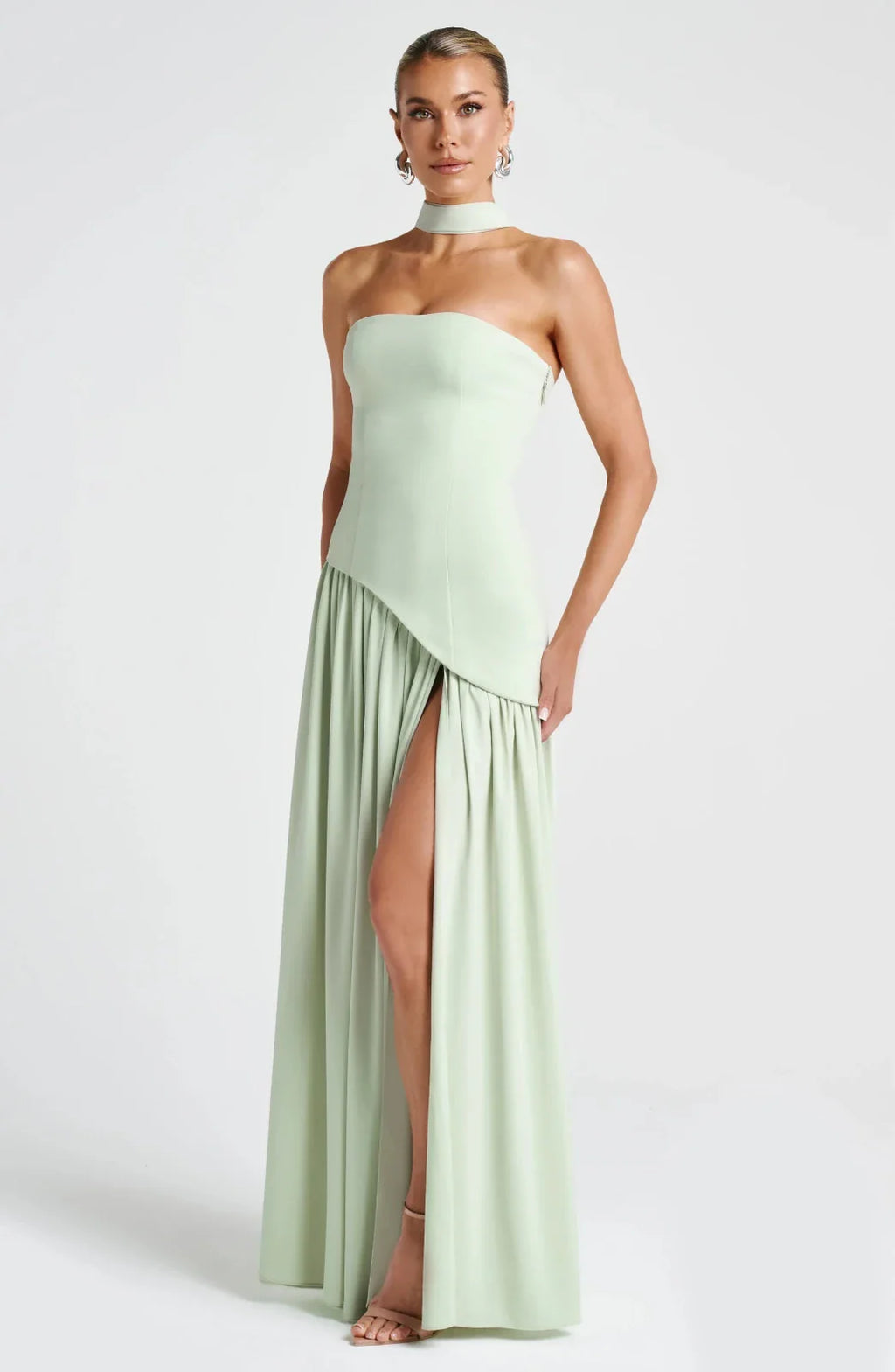 Miss | Jurk Dames Maxi Strapless - Viscose Blend