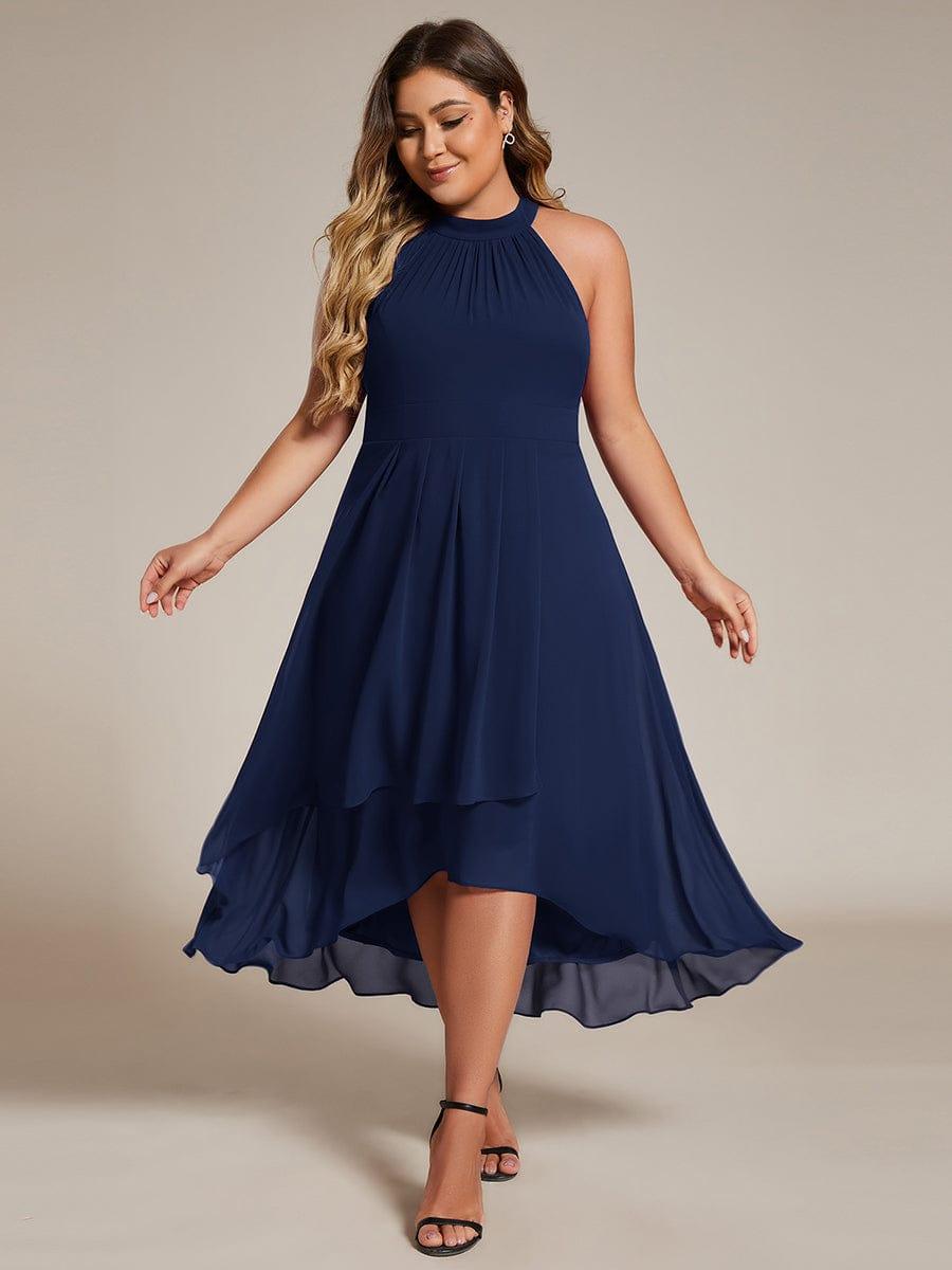 Sienna’s | Dress Women Midi A‑Line Elegant – Chiffon